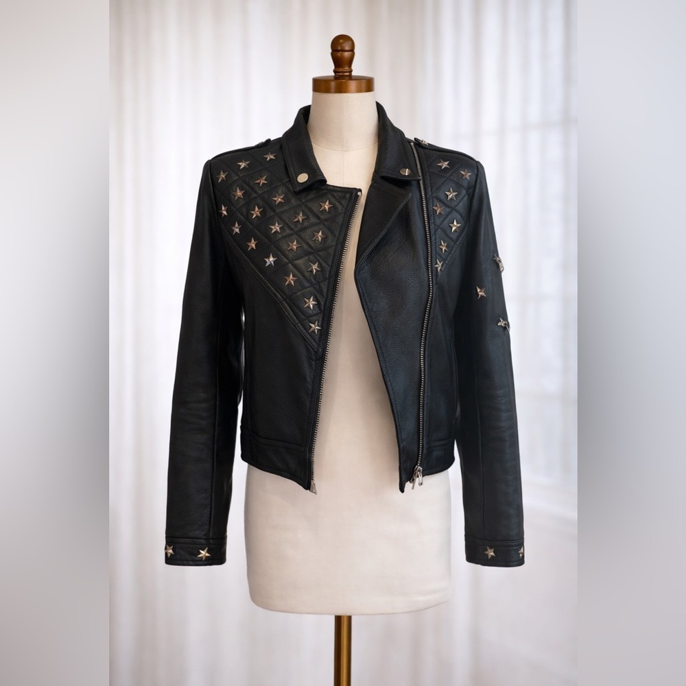 Faux cowboy leather jacket. ✨